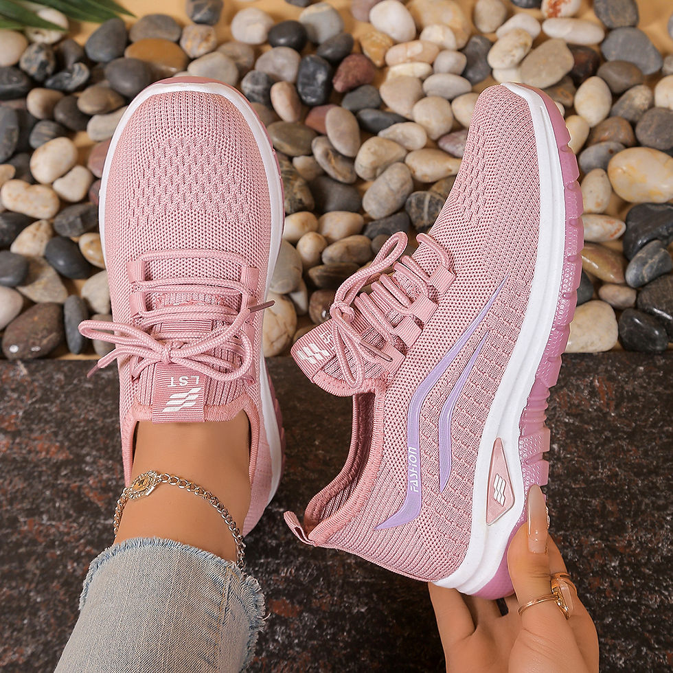 Thumbnail: Women's shoes, soft soles, not tired feet,summer sneakers platform shoes, flying