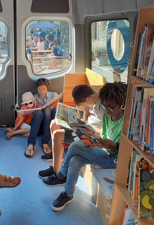 Bücherbad © bain de livres
