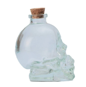 LICORERA CALAVERA CON CORCHO PEQUEÑA