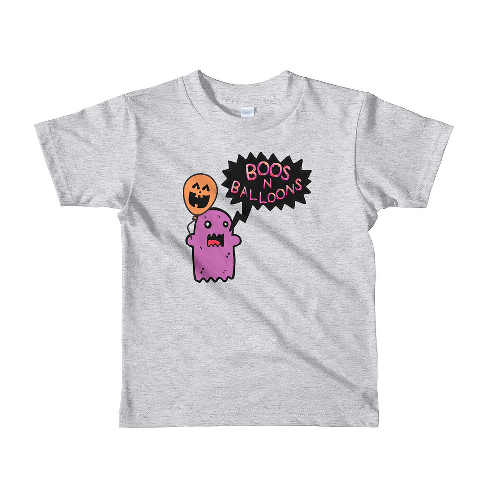 Thumbnail: "BOOS 'N Balloons" Short sleeve kids t-shirt