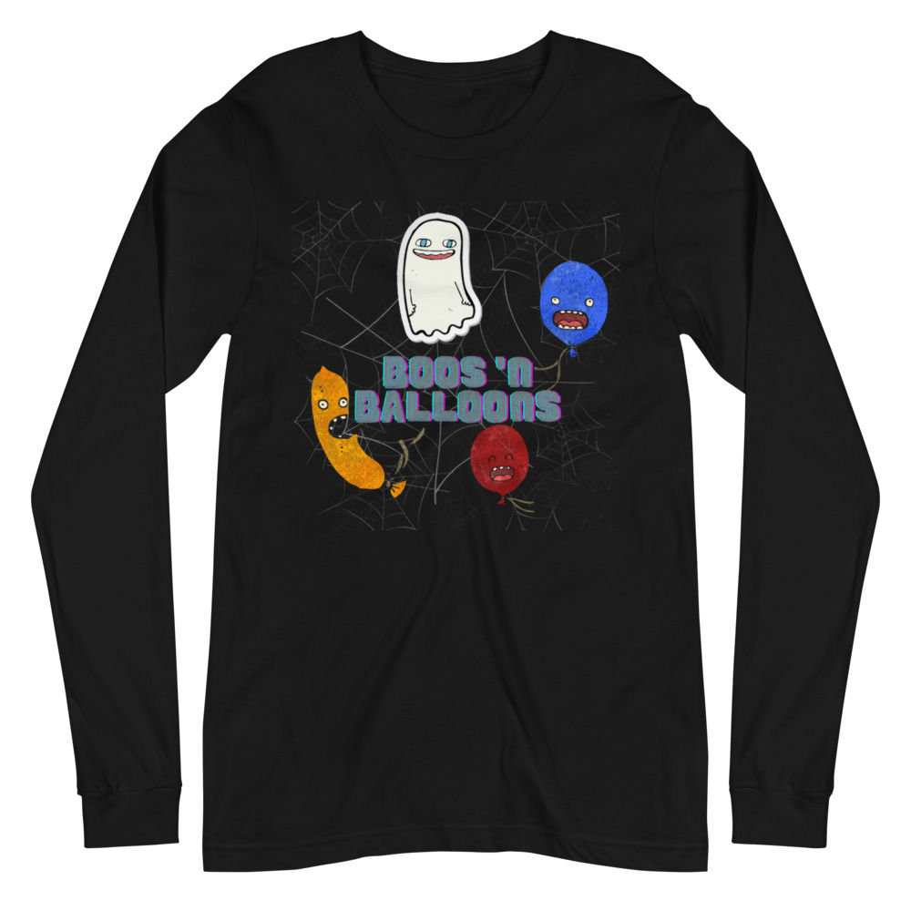 "BOOs 'N Balloons" Unisex Long Sleeve Tee