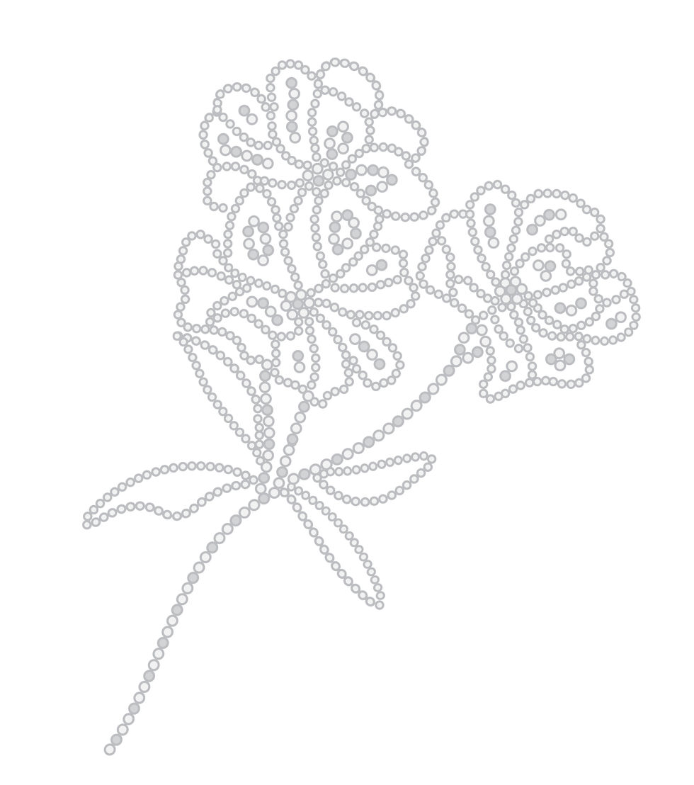 FLORAL RHINESTONE LAYOUT