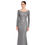 Thumbnail: Silver Mist Gown with Pink Crystal Accents