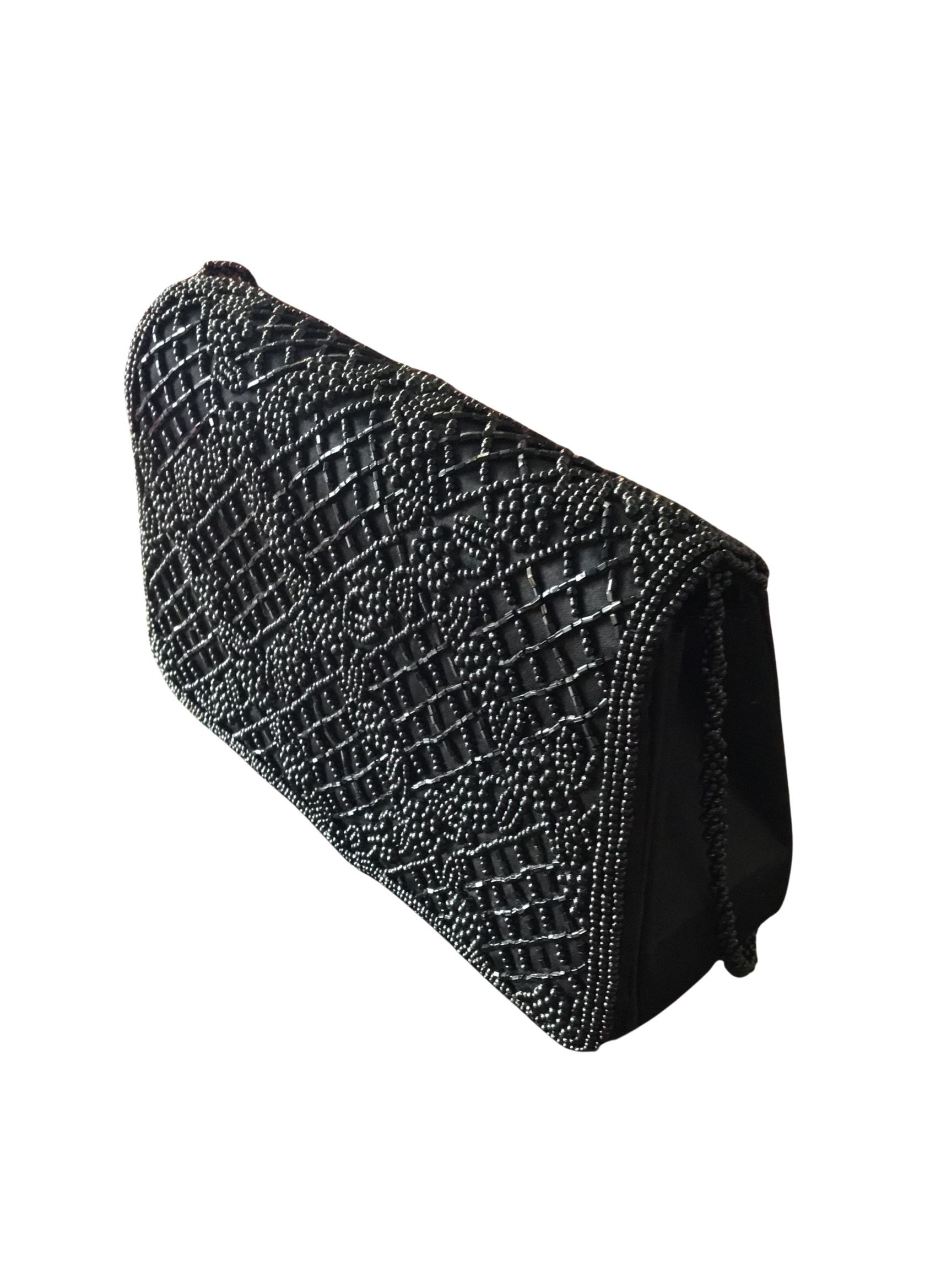 Black Beads Clutch (Bag)