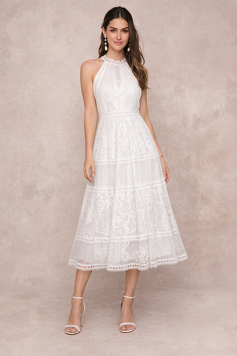 ethereal midi dress Ethereal Sweetie Striped Belted Midi Dress
