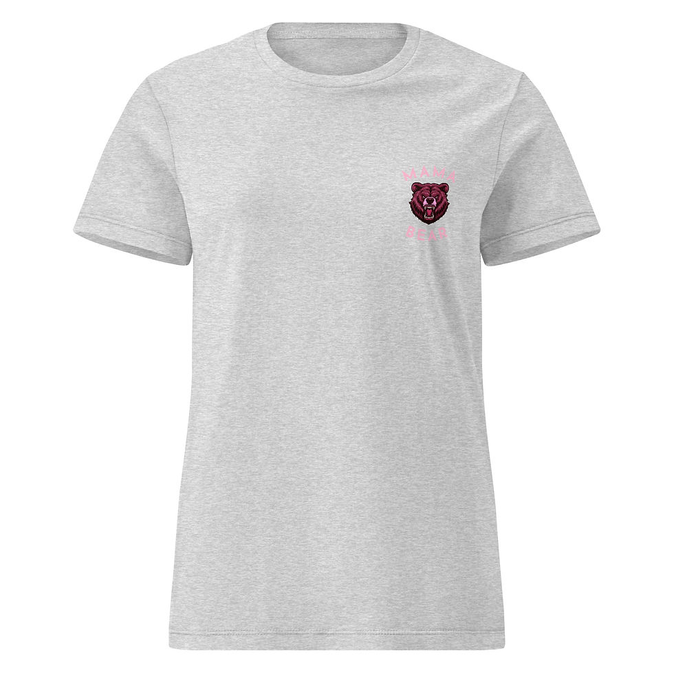 Thumbnail: Don’t Mess With Mama Bear T-Shirt with Pink Bear Graphic