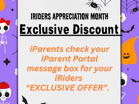 iRiders Tuition Discount 🎃