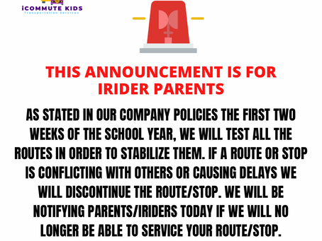 Attention iParents/iRiders 🚨