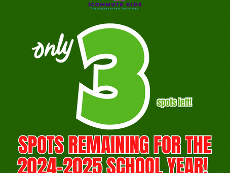 SPOTS AVAILABLE! START AS EARLY AS MONDAY🥳