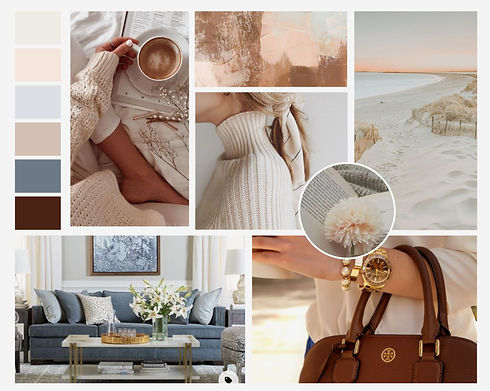Branding moodboard for therapist