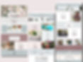 Florist website pages mock up