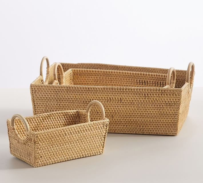 Woven Rattan Nesting Baskets