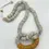 Thumbnail: White and Gold Recycled Book Paper Necklace