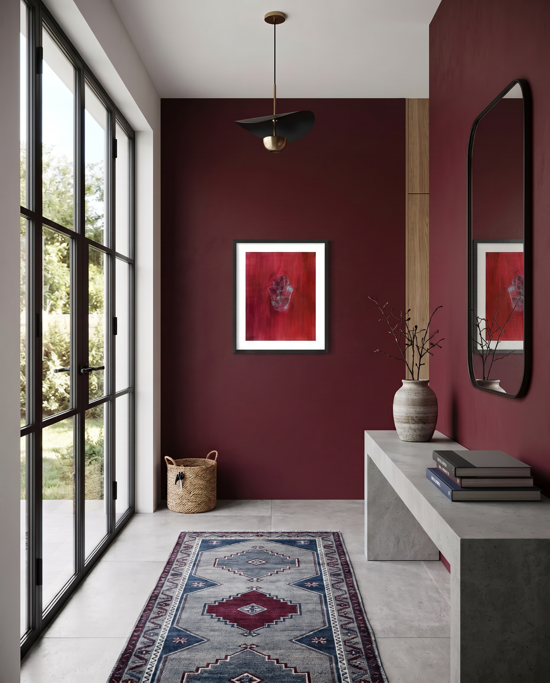 Red Hamsa Print