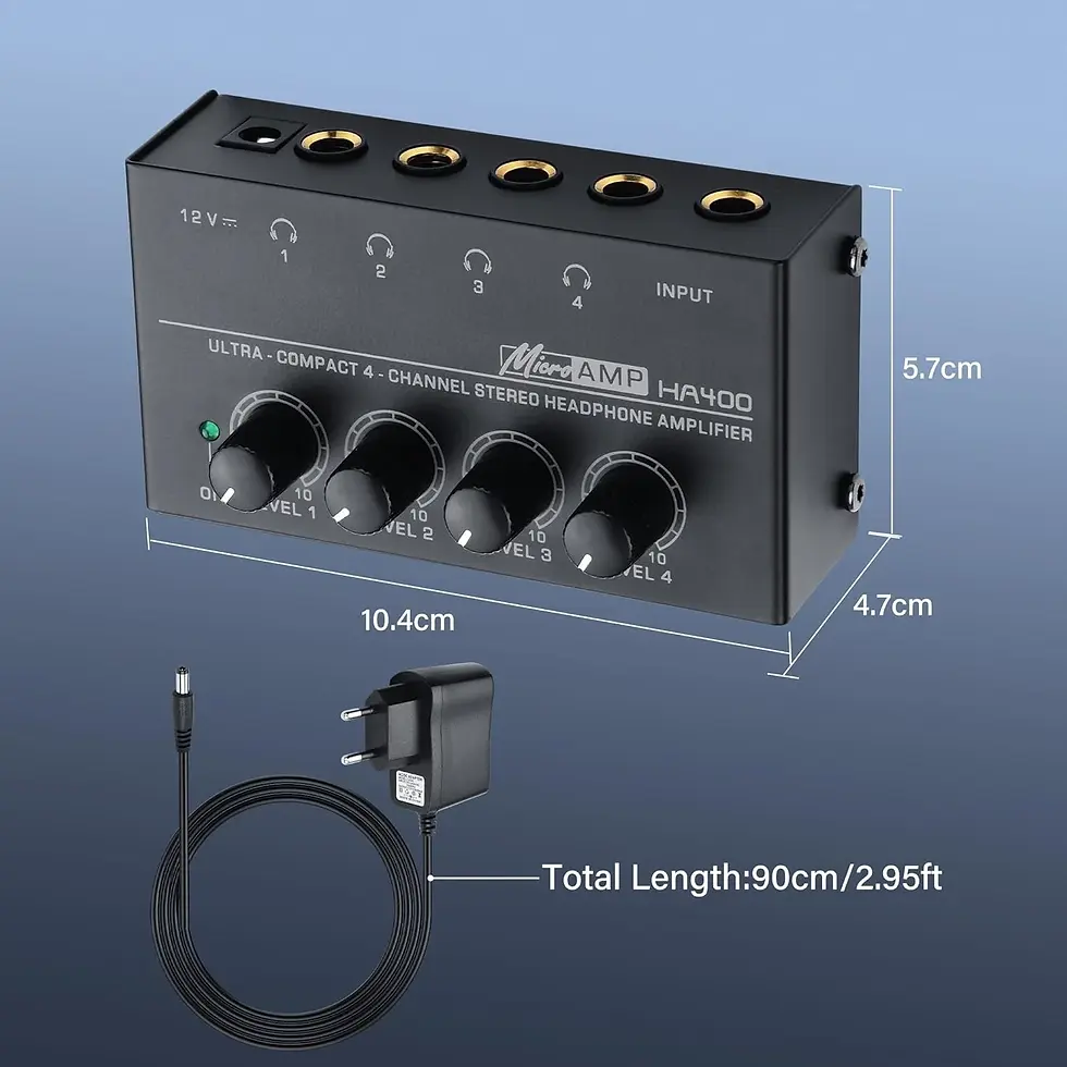 Miniatura: Amplificatore per cuffie stereo a 4 canali