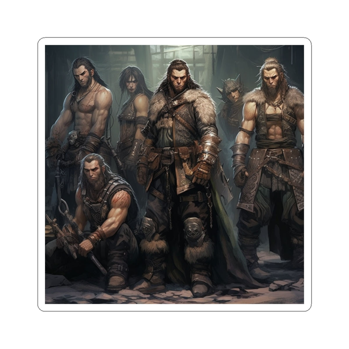 Warrior-Themed Stickers |  Characters | Righteous Underdwellers | Pillywiggin