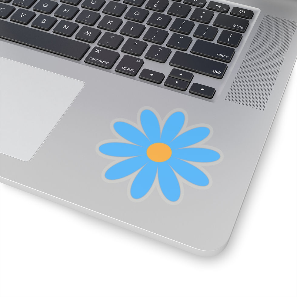 Thumbnail: Blue daisy Kiss-Cut Stickers