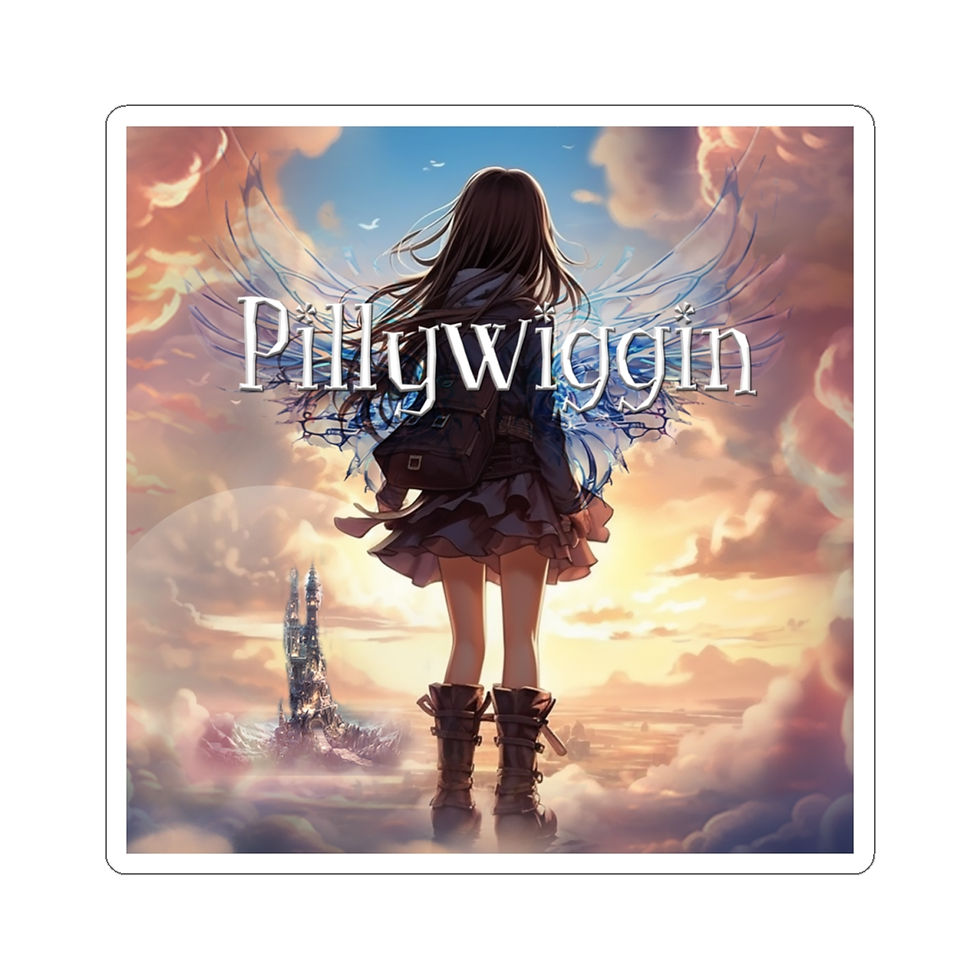 Thumbnail: Whimsical Kiss-Cut Sticker | Pillywiggin