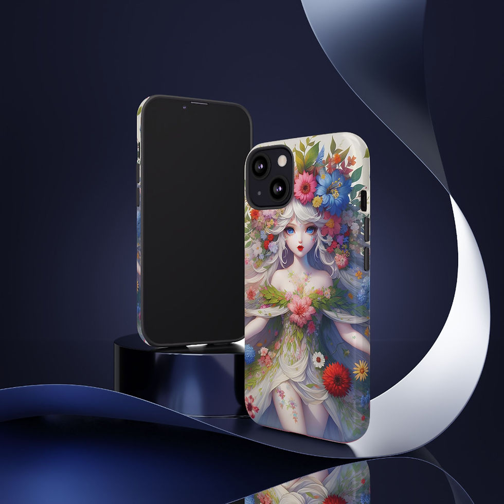 Thumbnail: Anime Floral Impact Resistant Phone Case