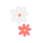 Thumbnail: 2 flowers Kiss-Cut Stickers