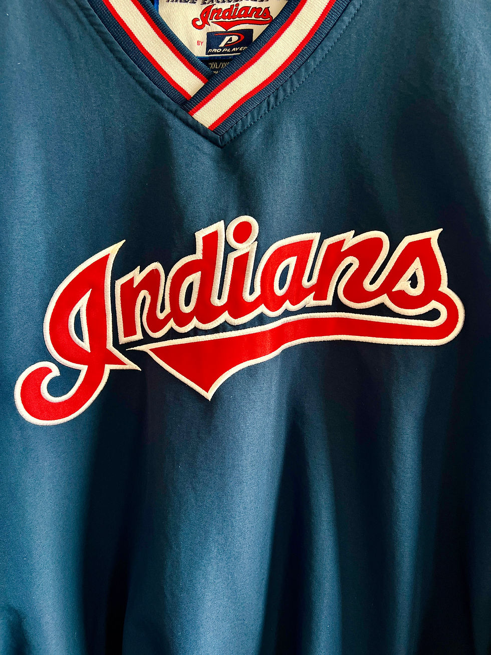 Thumbnail: 1990s Cleveland Indians Pullover Windbreaker Jacket - XL/XXL