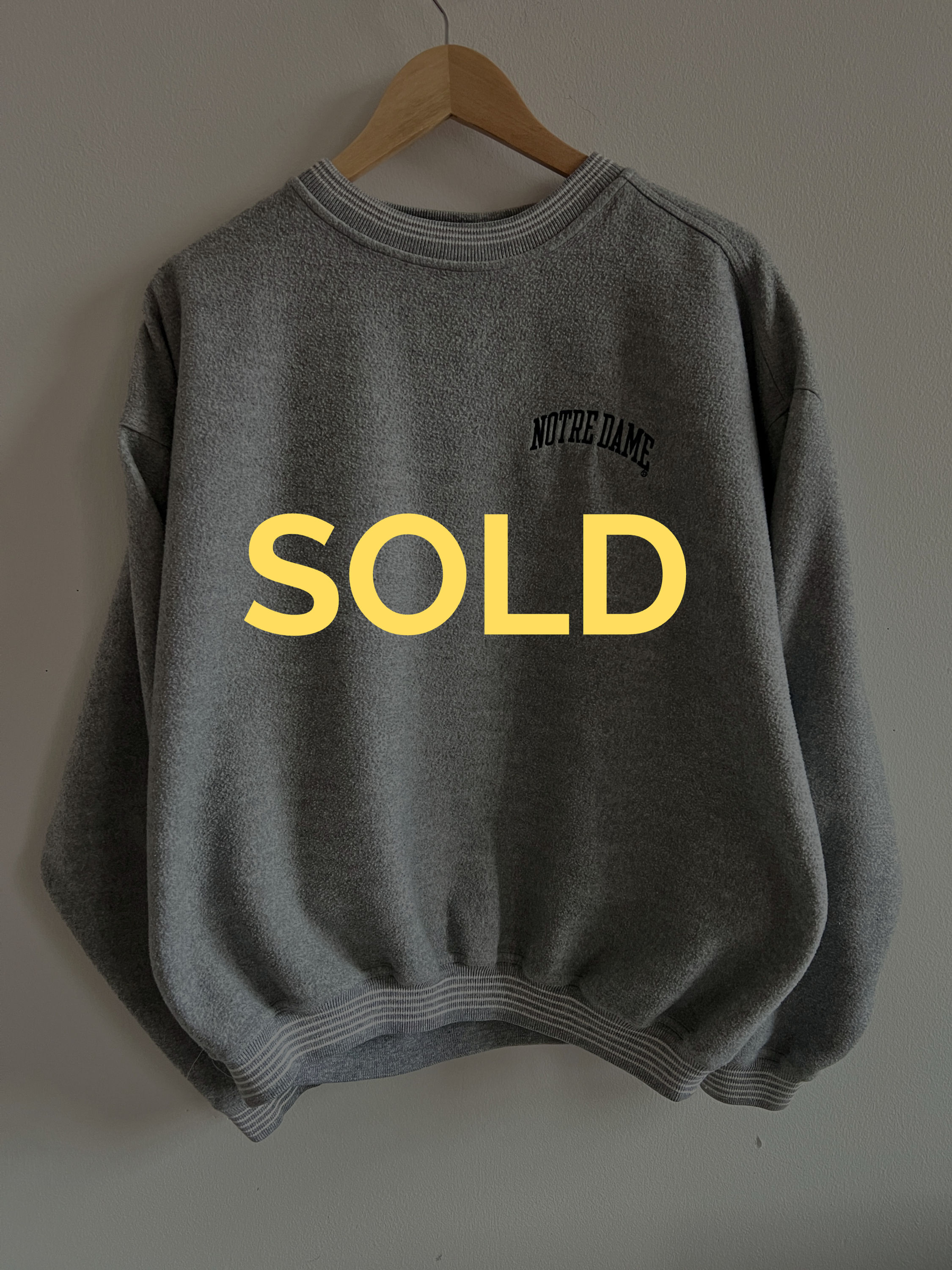 2000s University of Notre Dame Fleece Heavyweight Crewneck Sweatshirt - XL