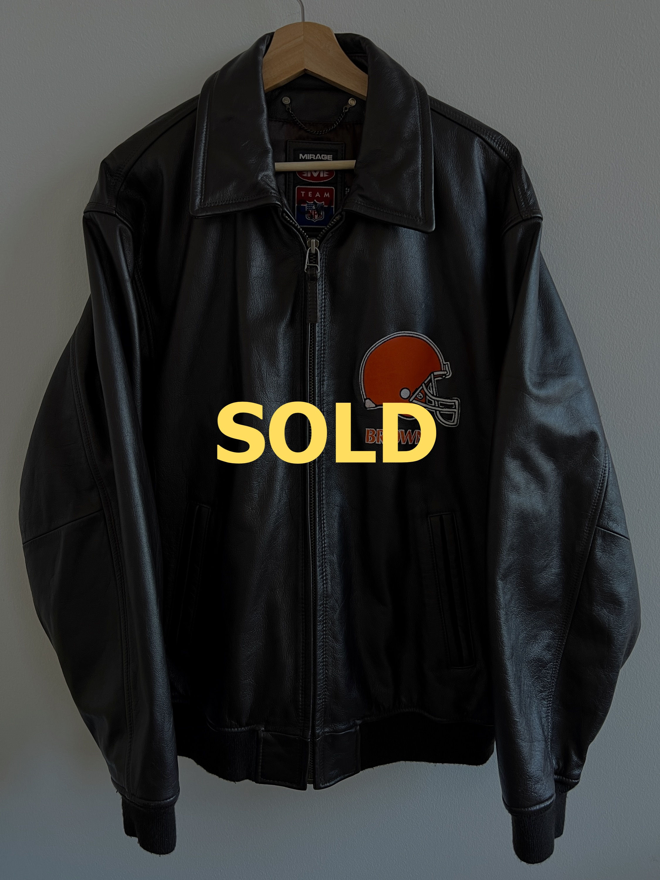 1990s Cleveland Browns Leather Jacket