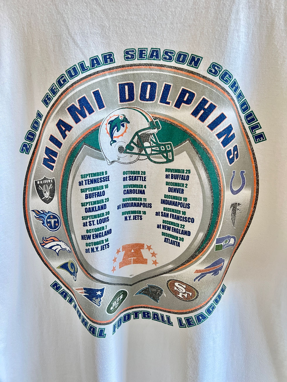Thumbnail: 2001 Miami Dolphins T-Shirt - XL
