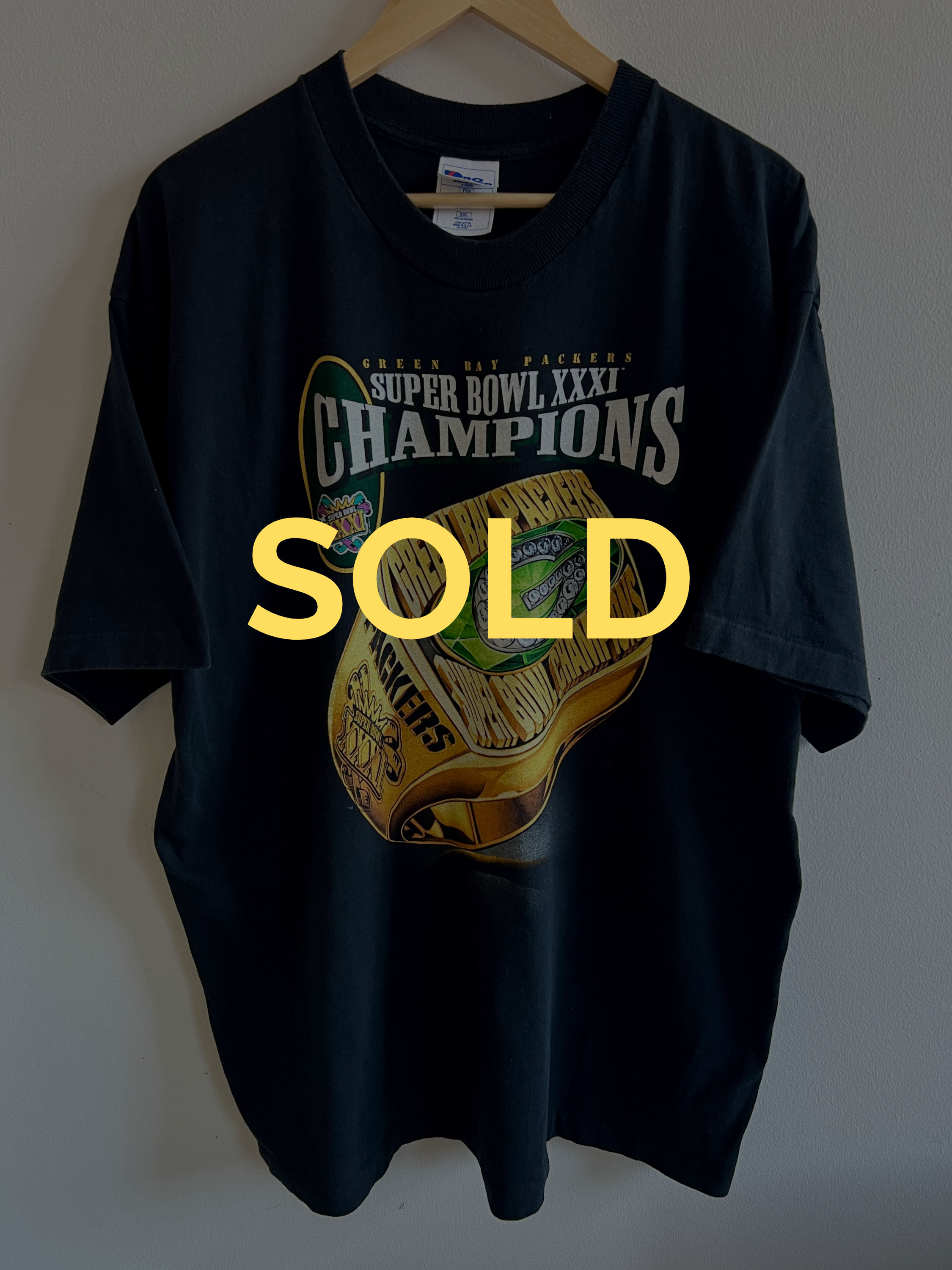 1997 Green Bay Packers Super Bowl Champions T-Shirt - XXL