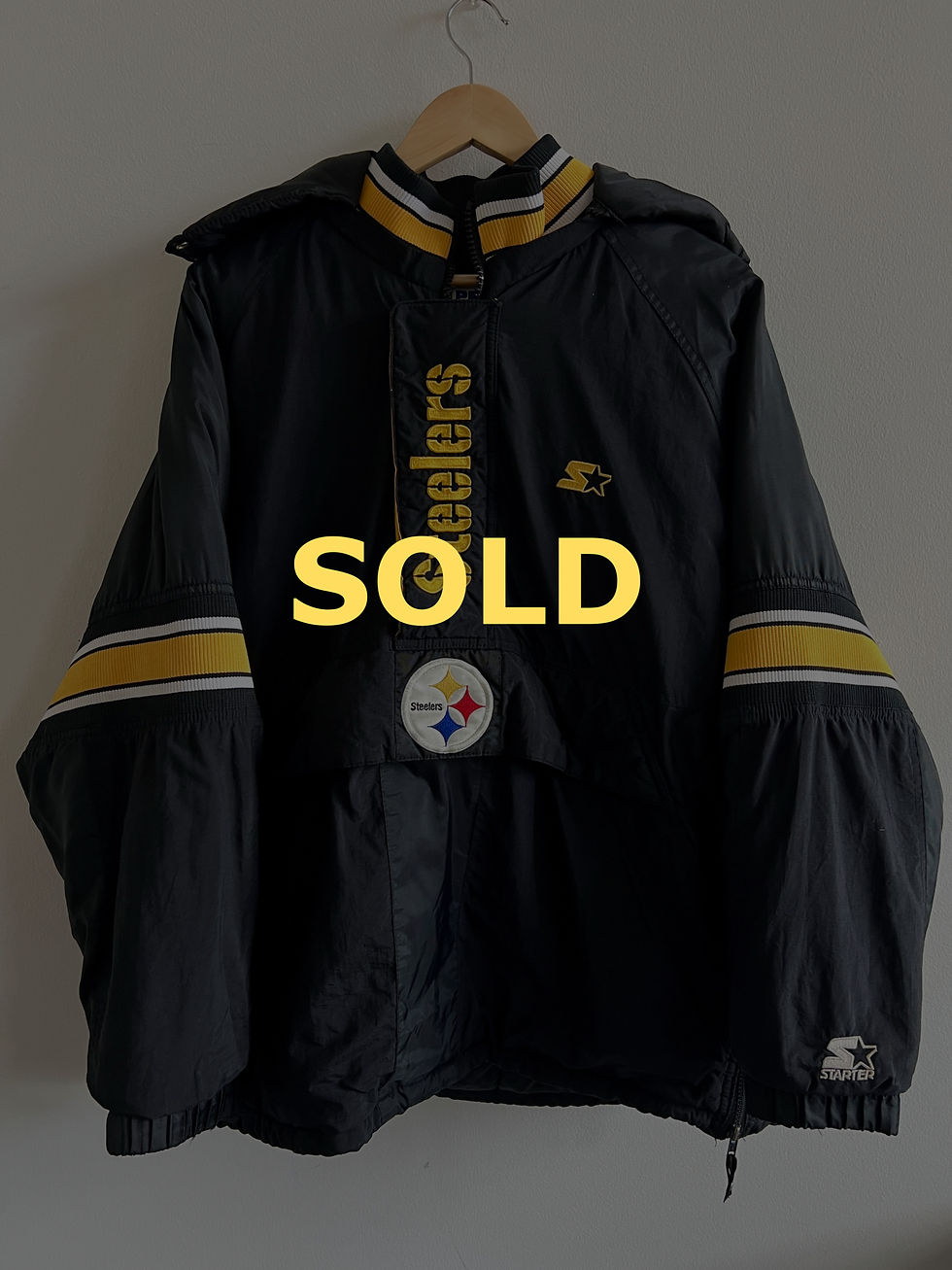 1990s Pittsburgh Steelers Starter Puffer Jacket - L/XL