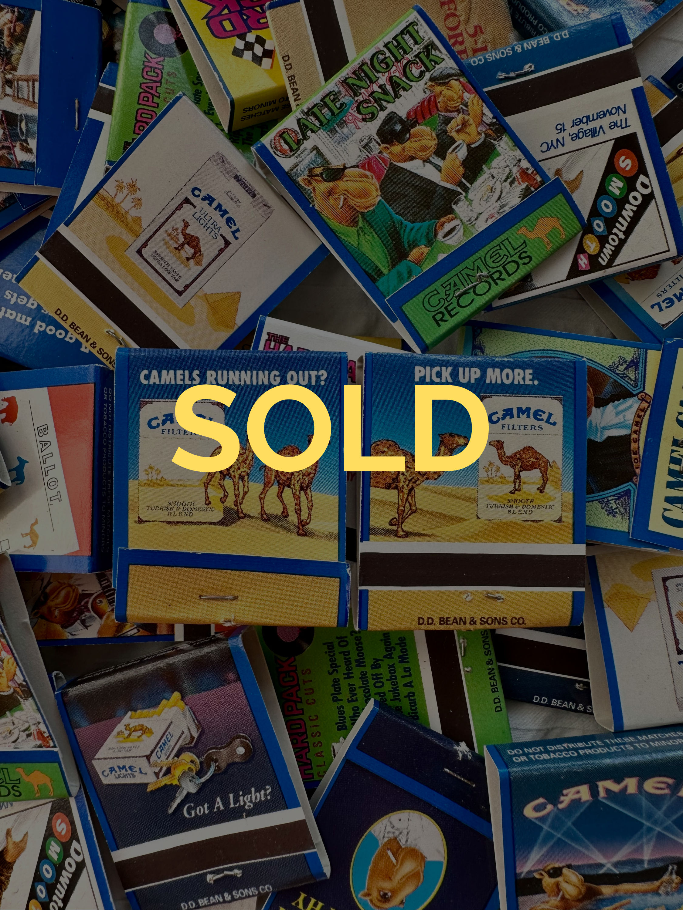 Mystery Vintage Camel Matchbook