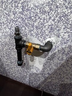 Gas shut-off valve installed for appliance gas line in Sacramento home – professional gas valve installation by Drain Care Plumbing