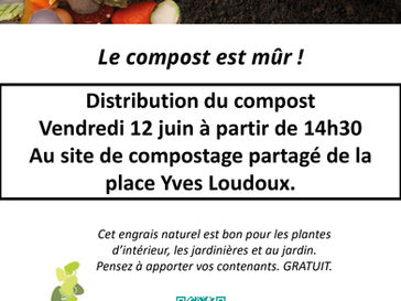 Distribution de compost