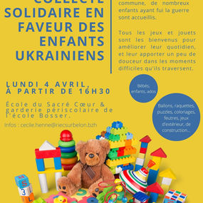 Collecte de jouets pour les enfants Ukrainiens