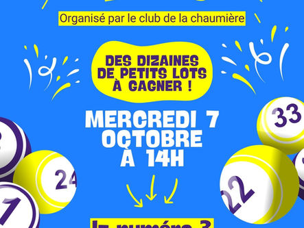 Semaine bleue : Loto du club de la chaumière