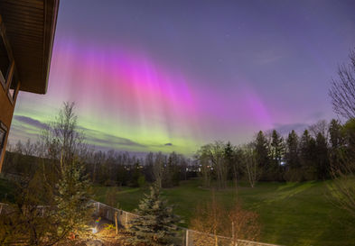 Aurora Borealis, northern lights, night sky, stars