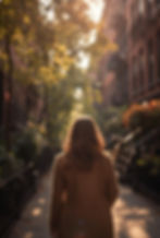 women walking in city
