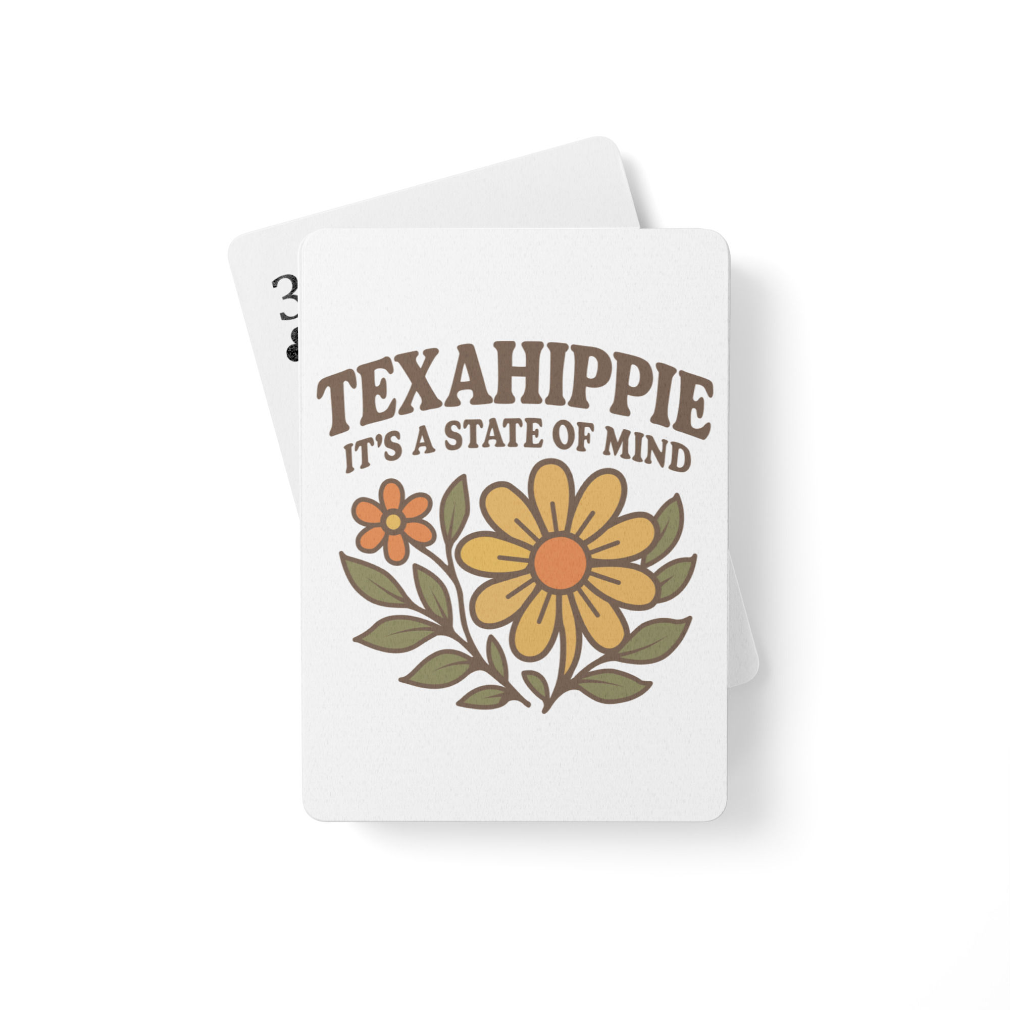 Texahippie Flower Bloom Poker playing cards