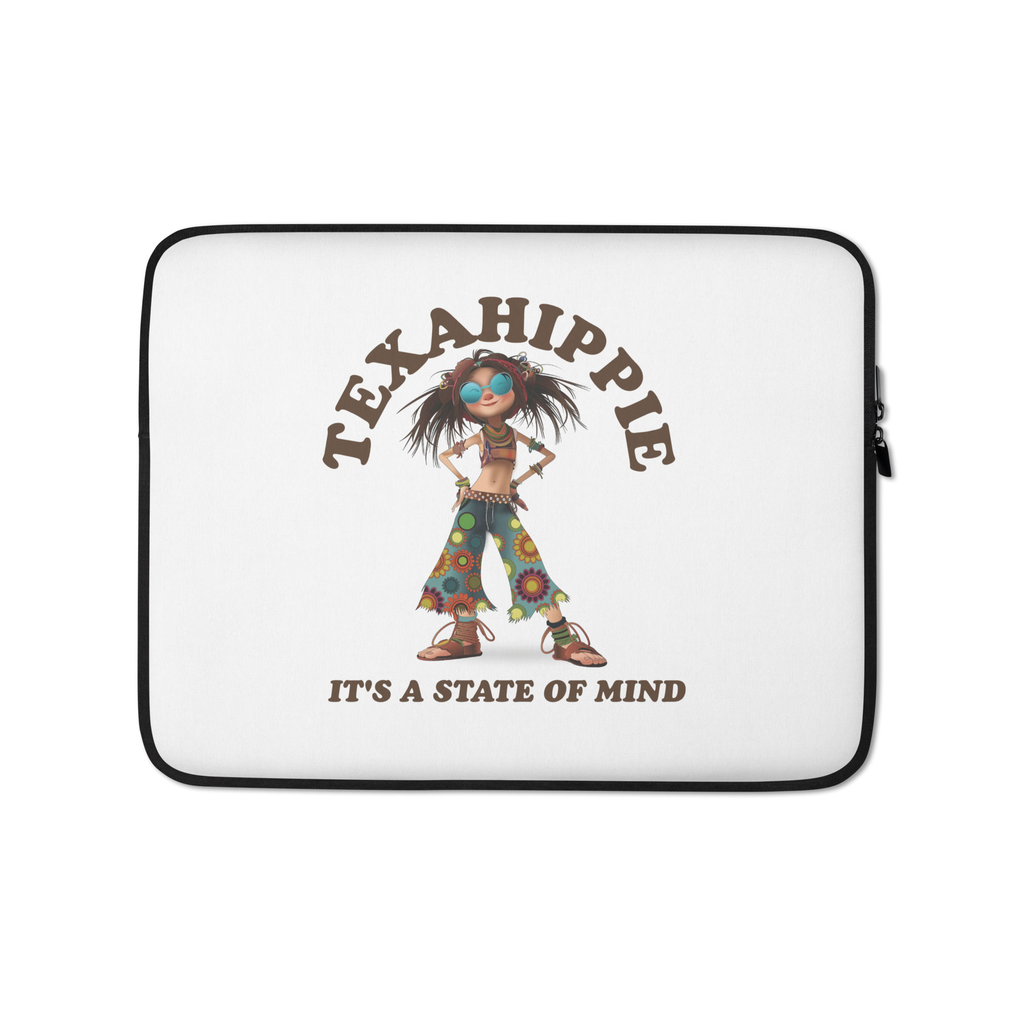 Texahippie Girl Sunglasses Laptop Sleeve