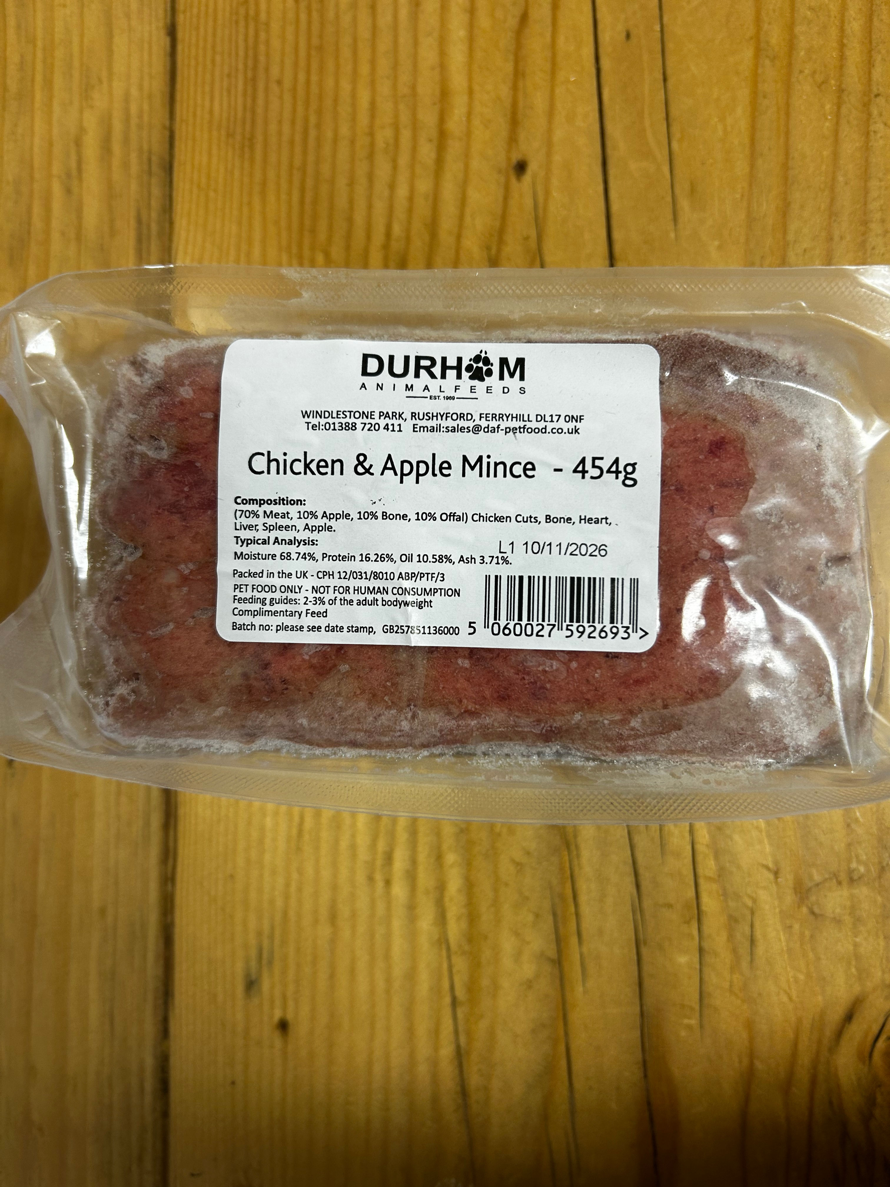 Chicken & Apple Mince - (454g)