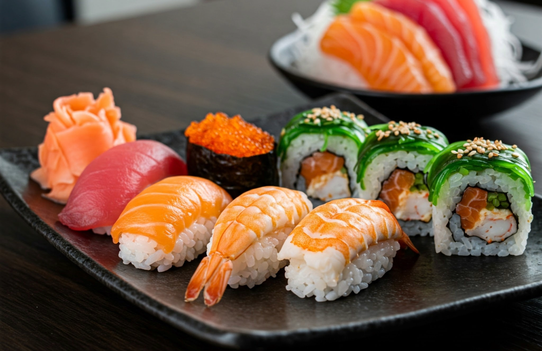 Arranged Food and Objects