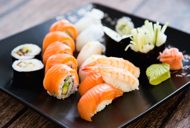 Arranged Food and Objects