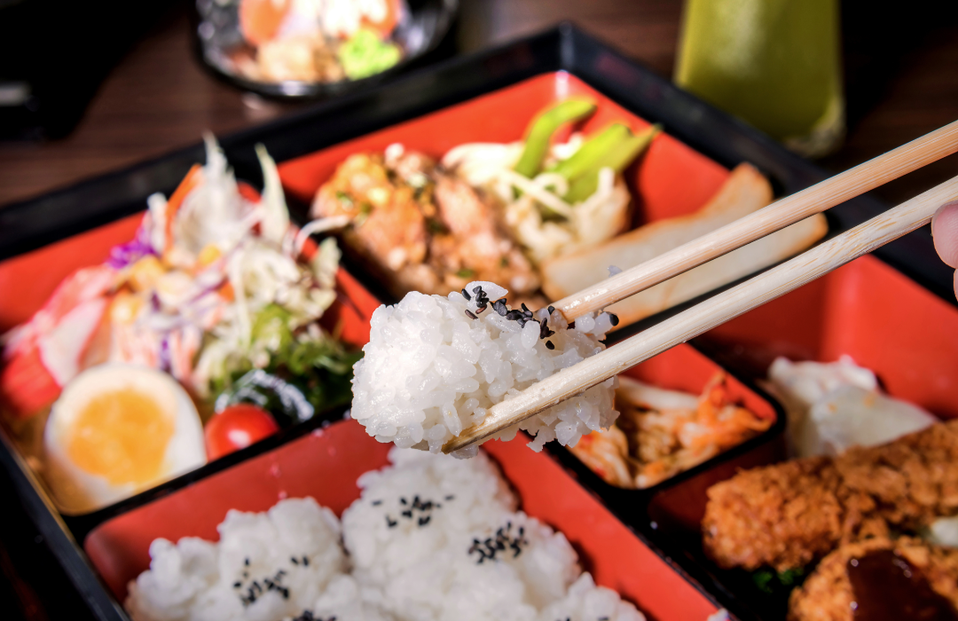 Arranged Food and Objects