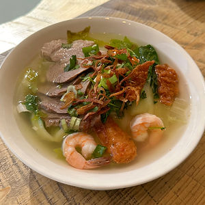 Seafood and Sliced Meat Noodle Soup