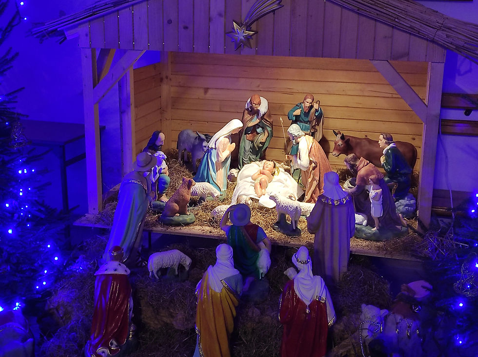 Szopka w kościele andrzejewskim.