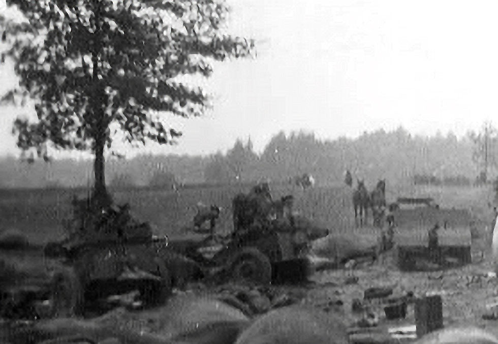 Krajobraz po bitwie pod Andrzejewem.