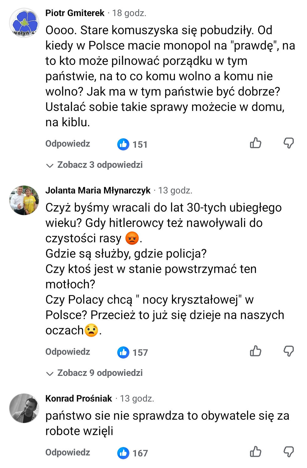 Publiczni internetowi komentatorzy...