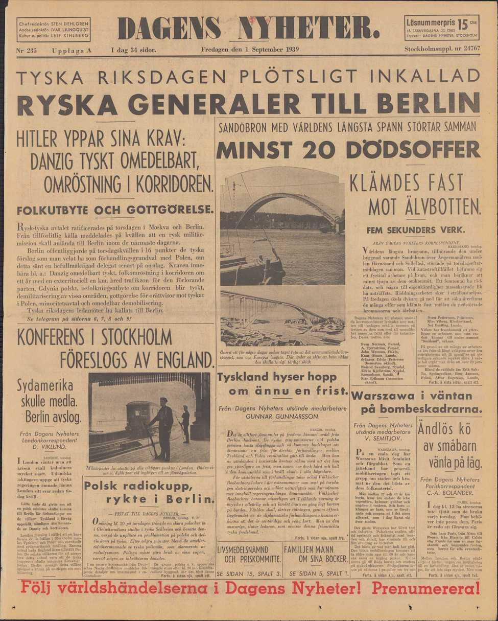 Szwecja, Sweden, 1939, Polen, Poland,