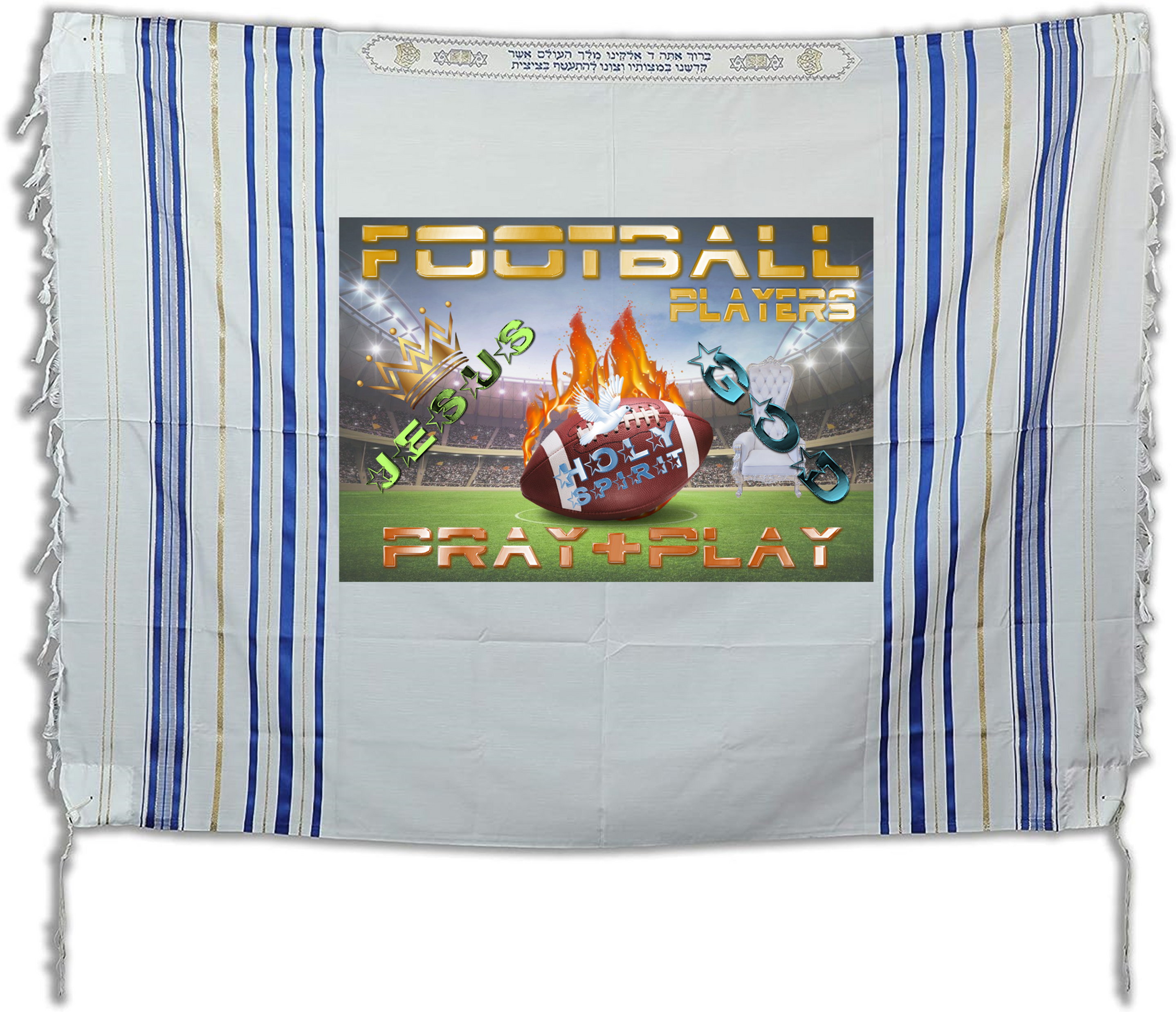 FOOTBALL PRAYER SHAWL(ONE)
