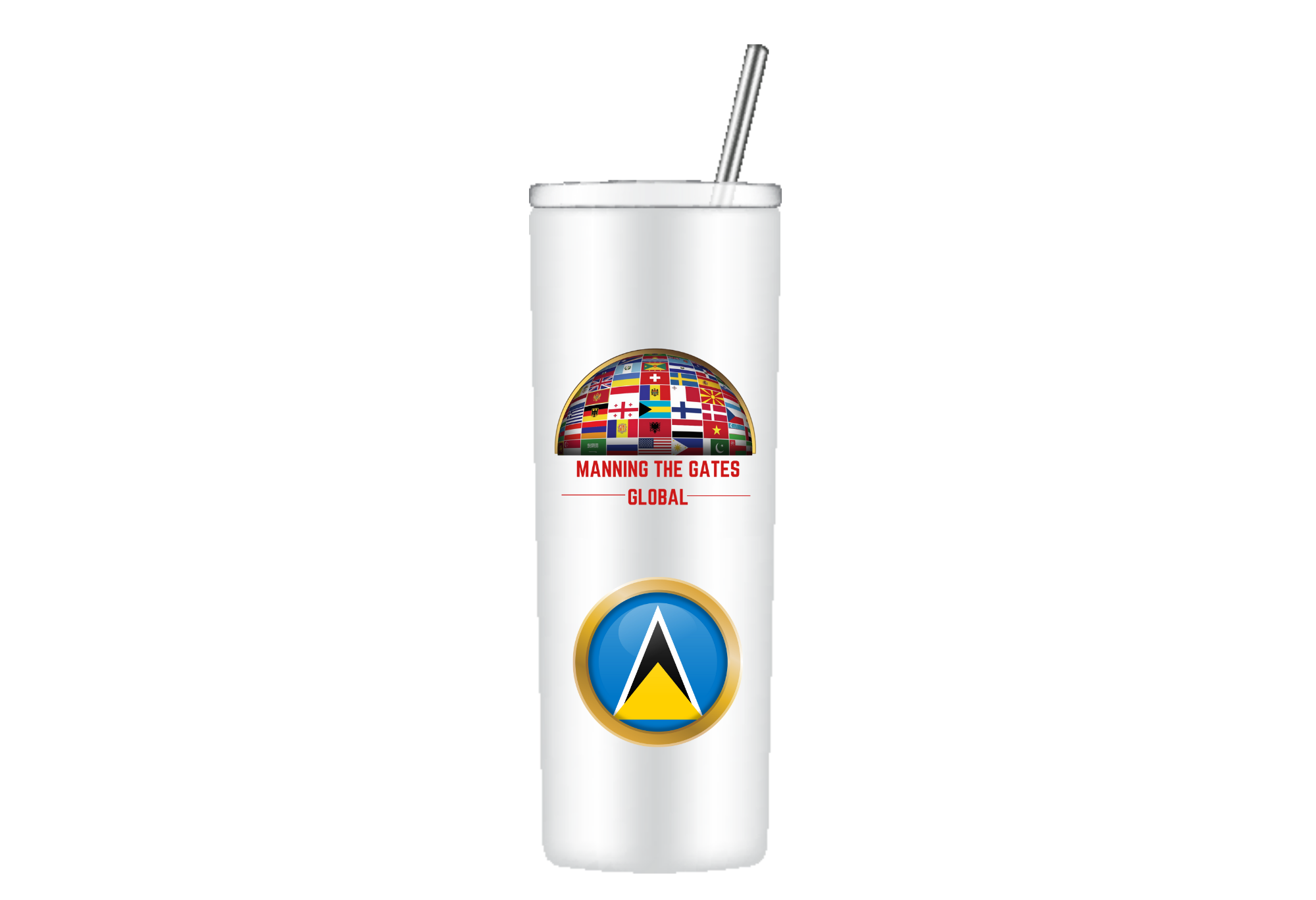 MANNING THE GATE 20 oz Bahama Tumbler (Red)